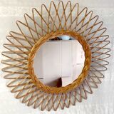 Rattan sun mirror – 50s/60s