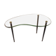 Glass tripod side table