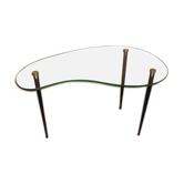 Glass tripod side table