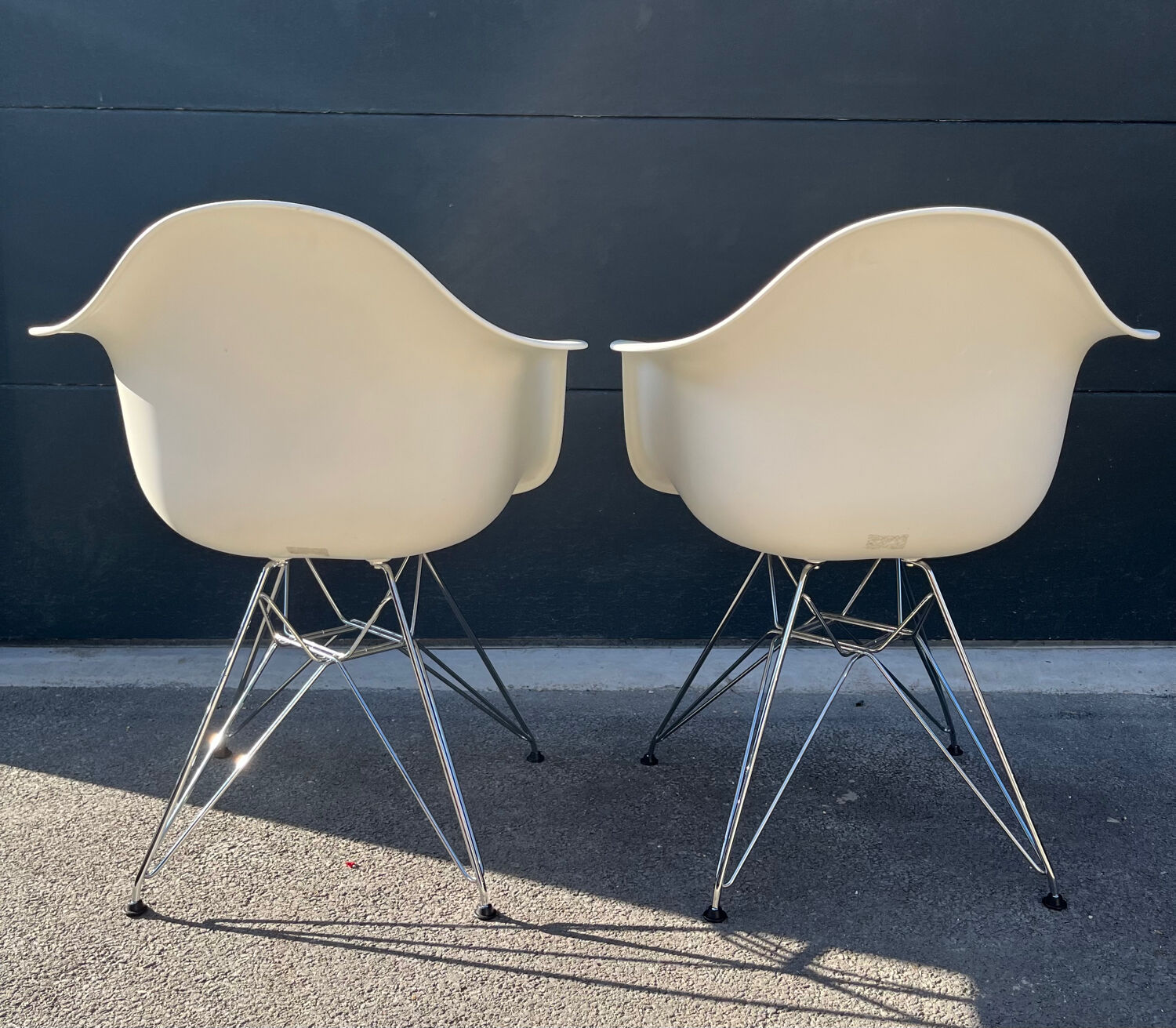 Pair of DAR Plastic Armchairs by Charles & Ray Eames for Vitra