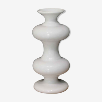 Vase in white ceramic, 1970