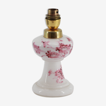 Pied de lampe en opaline