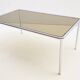 Etienne Fermigier - Dinning table in chrome and smoked glass