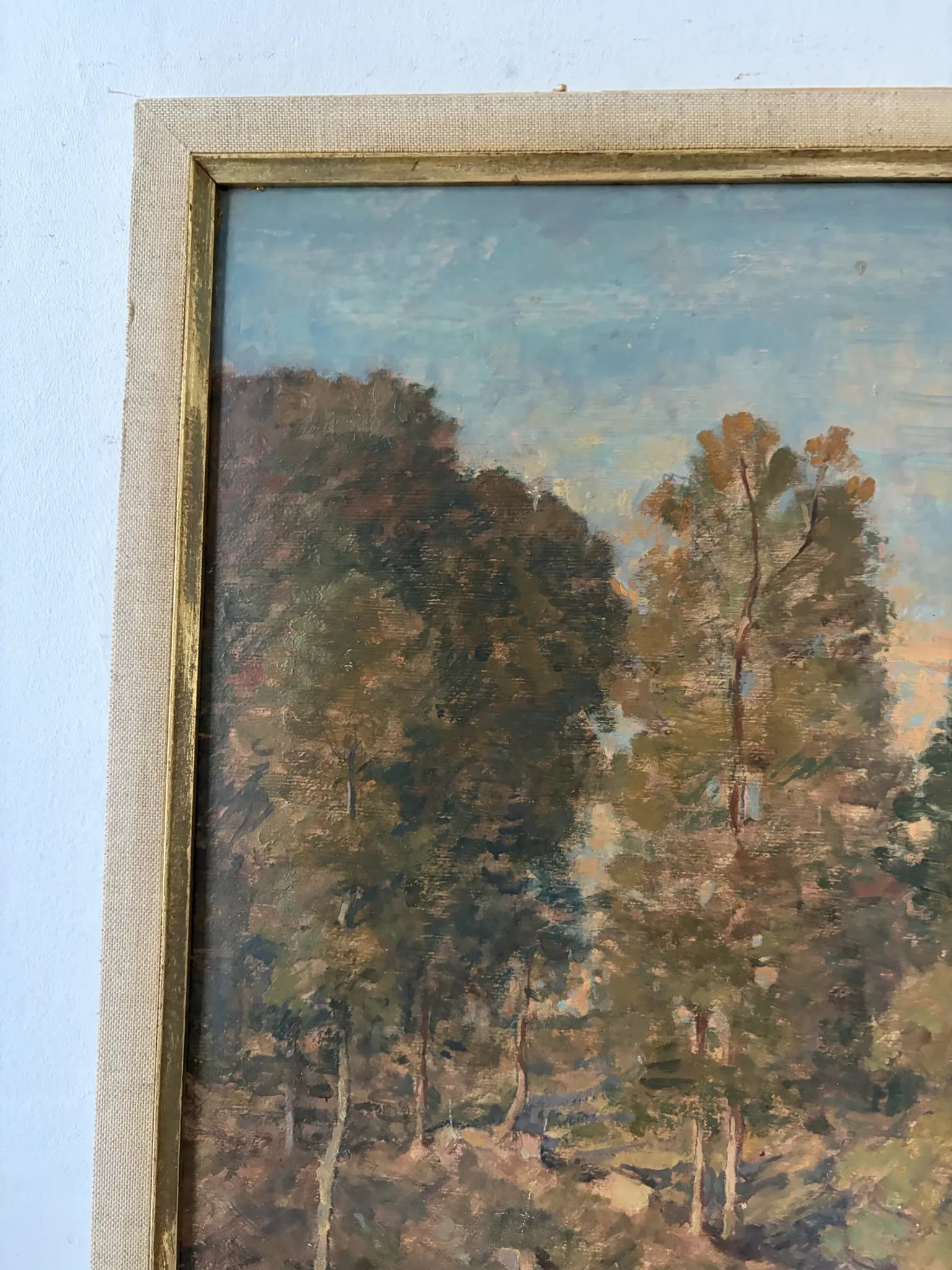Landscape with cows, signed Abel Gay.