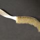 Picks crumbs, peel and table brush in silver metal