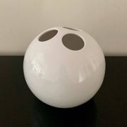 Spherical Vase • Bowling • Vitreous Porcelain • Enzo Bioli • Il Picchio • 1970