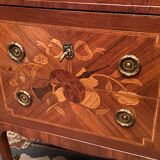 Louis XV Louis XVI style inlaid chest of drawers