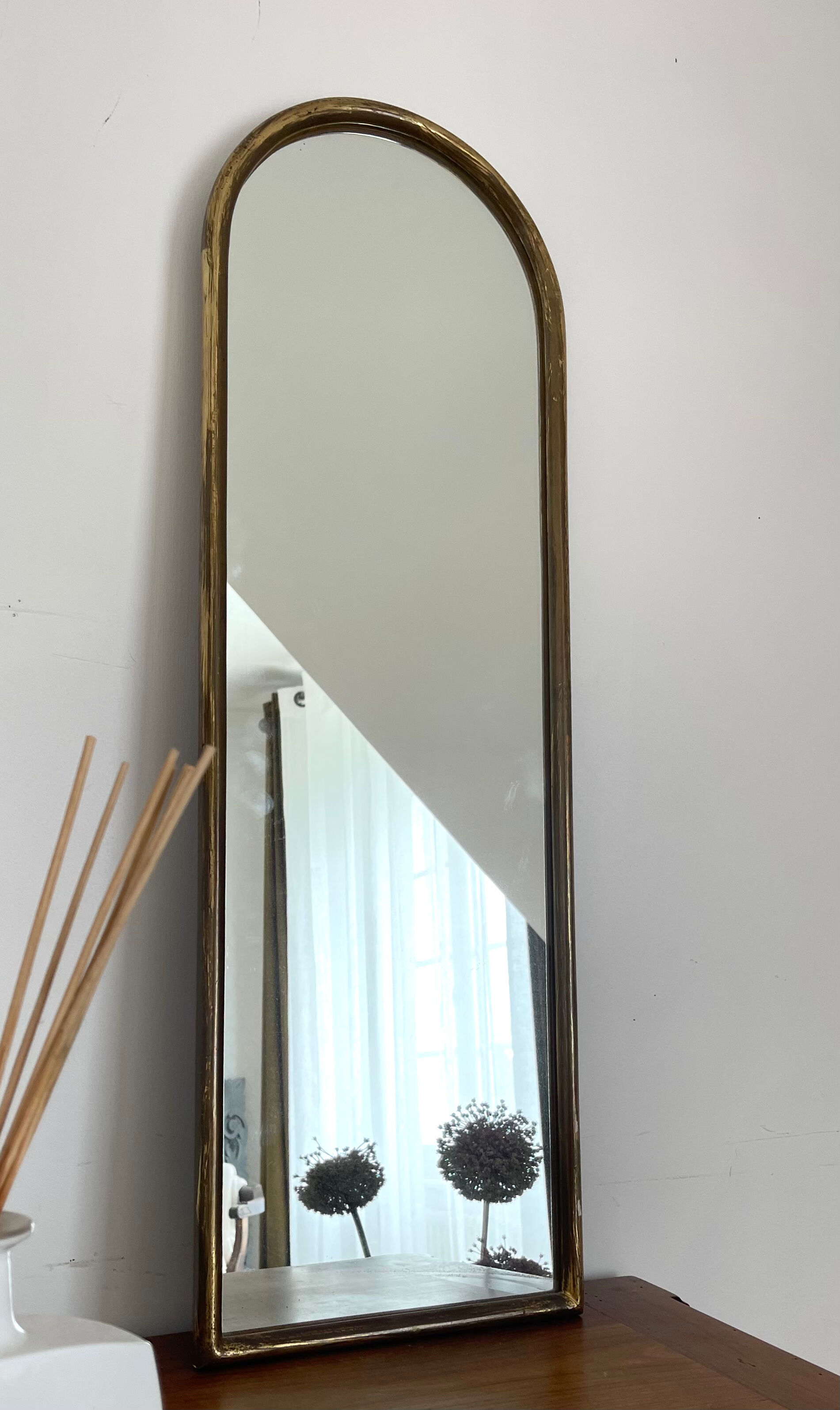 Gilded wooden mirror