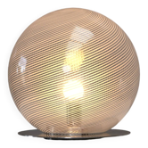 Grande lampe de table en verre globe