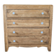 Art Deco chest of drawers in oak and porcelain