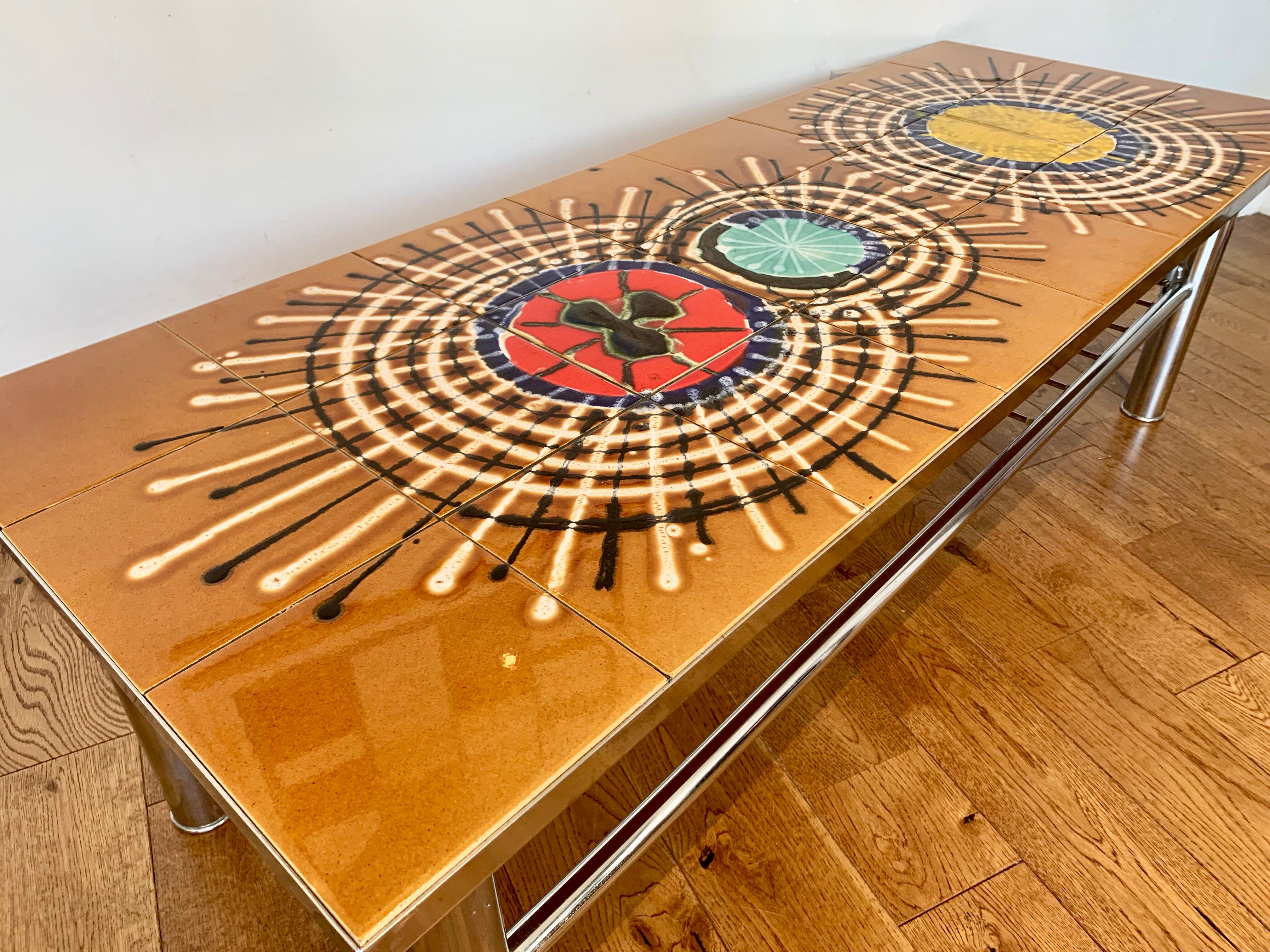 Vintage Tiled Coffee Table Juliette Belarti #867