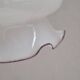Suspension fleur en opaline laiteuse