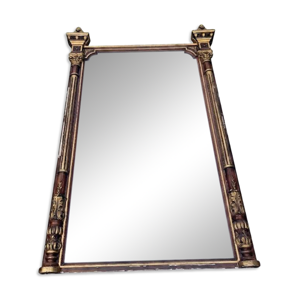 Grand miroir ancien 144 cm de style Empire - Miroir trumeau ou de cheminée