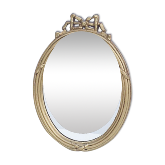 Mirror wooden gold 21 x 30 cm