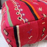 Handmade Berber pouf in wool 60 X 60 X 20 CM