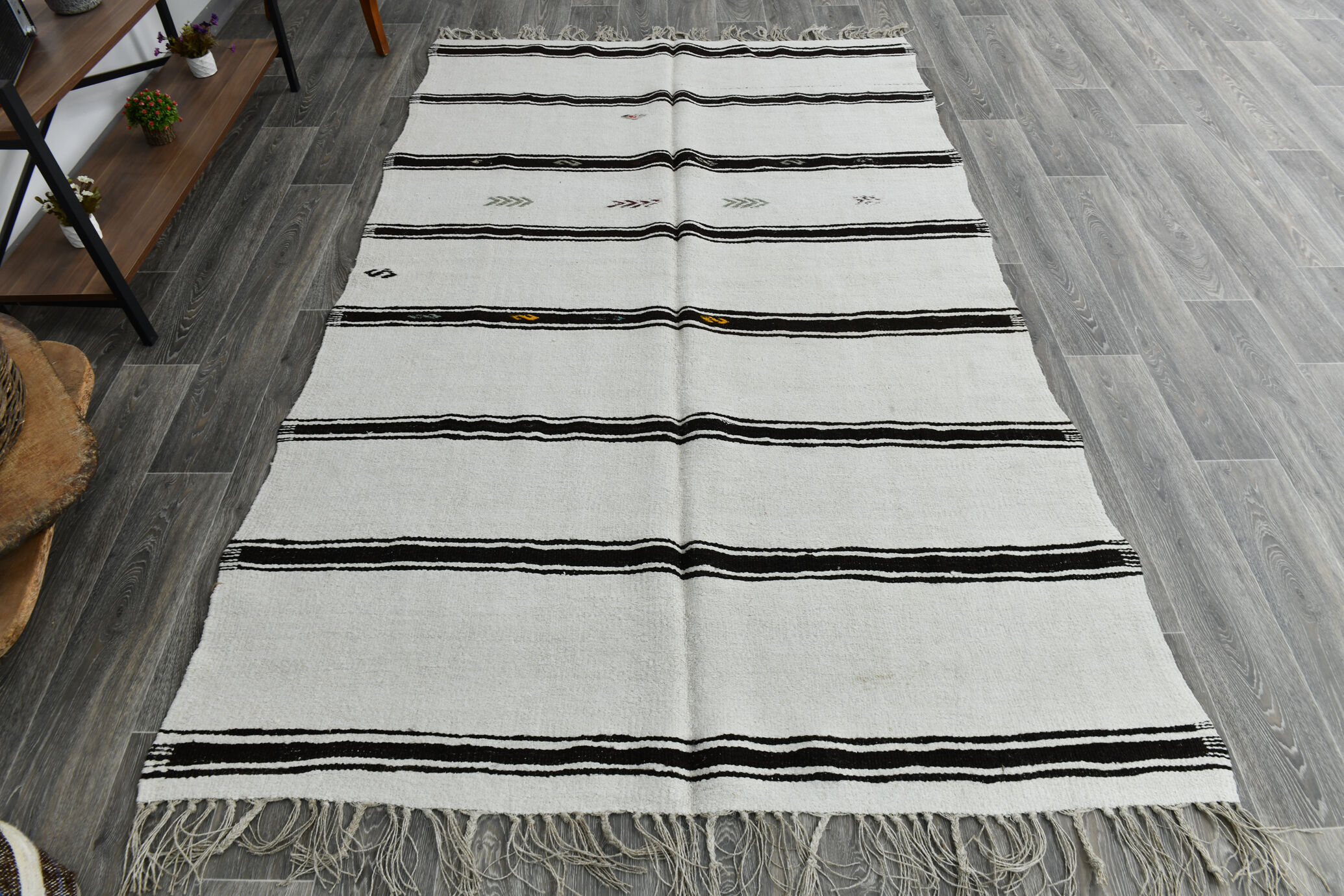 Tapis de chanvre vintage moderne, 158x248cm