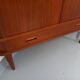 Vintage Scandinavian teak storage corner cabinet from the 60s