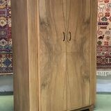 English Art Deco walnut penderie