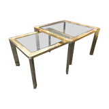 Set of 2 trundle tables belgochrom 70s