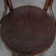 Set of five vintage wooden Cosmos bistro design chairs with stunning detail