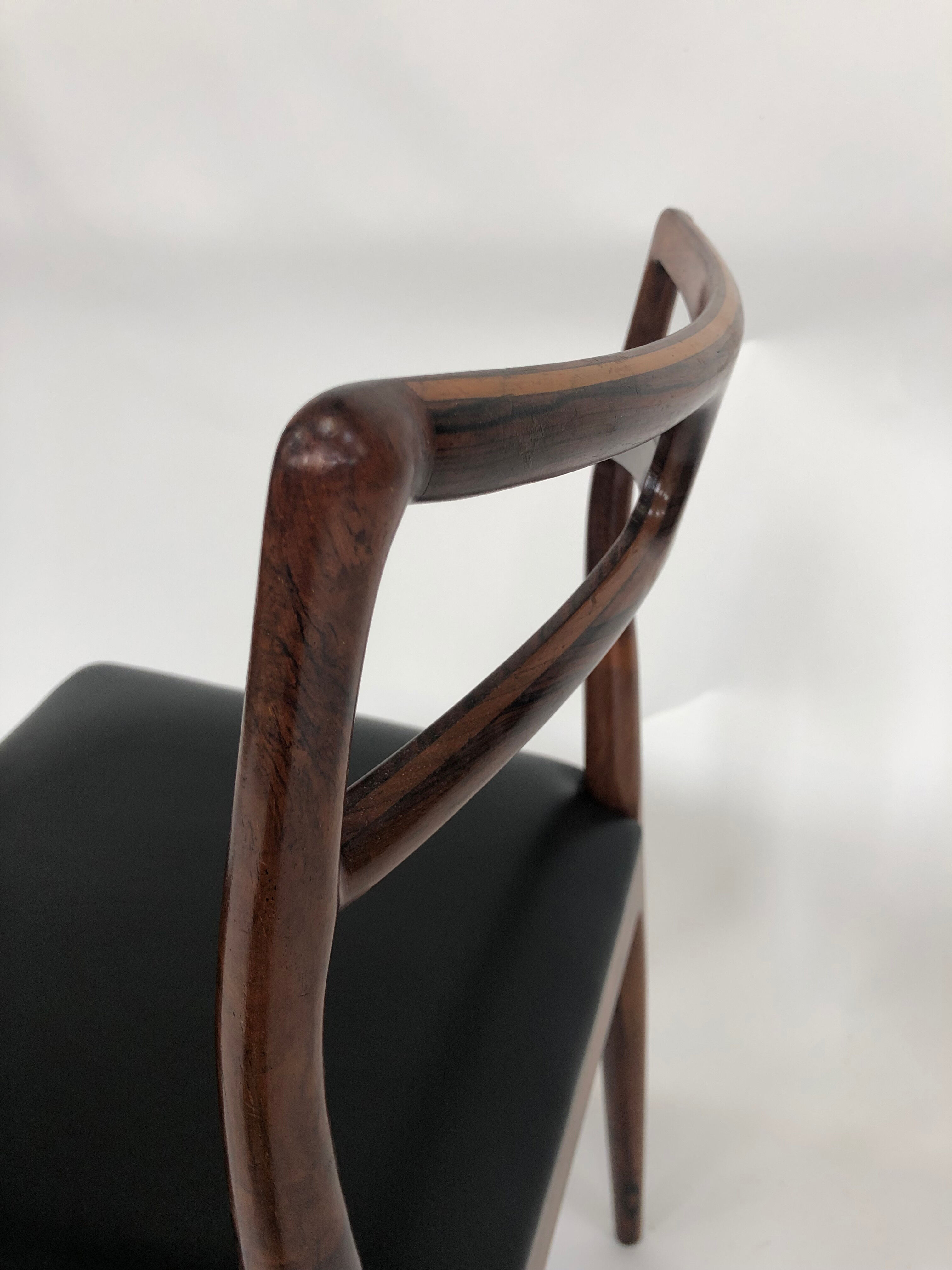 Set of 4 chairs "94" by Christian Linneberg, Johannes Andersen-1960