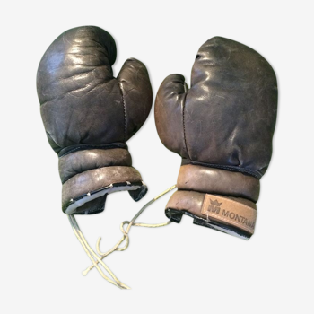 Gants boxe en cuir