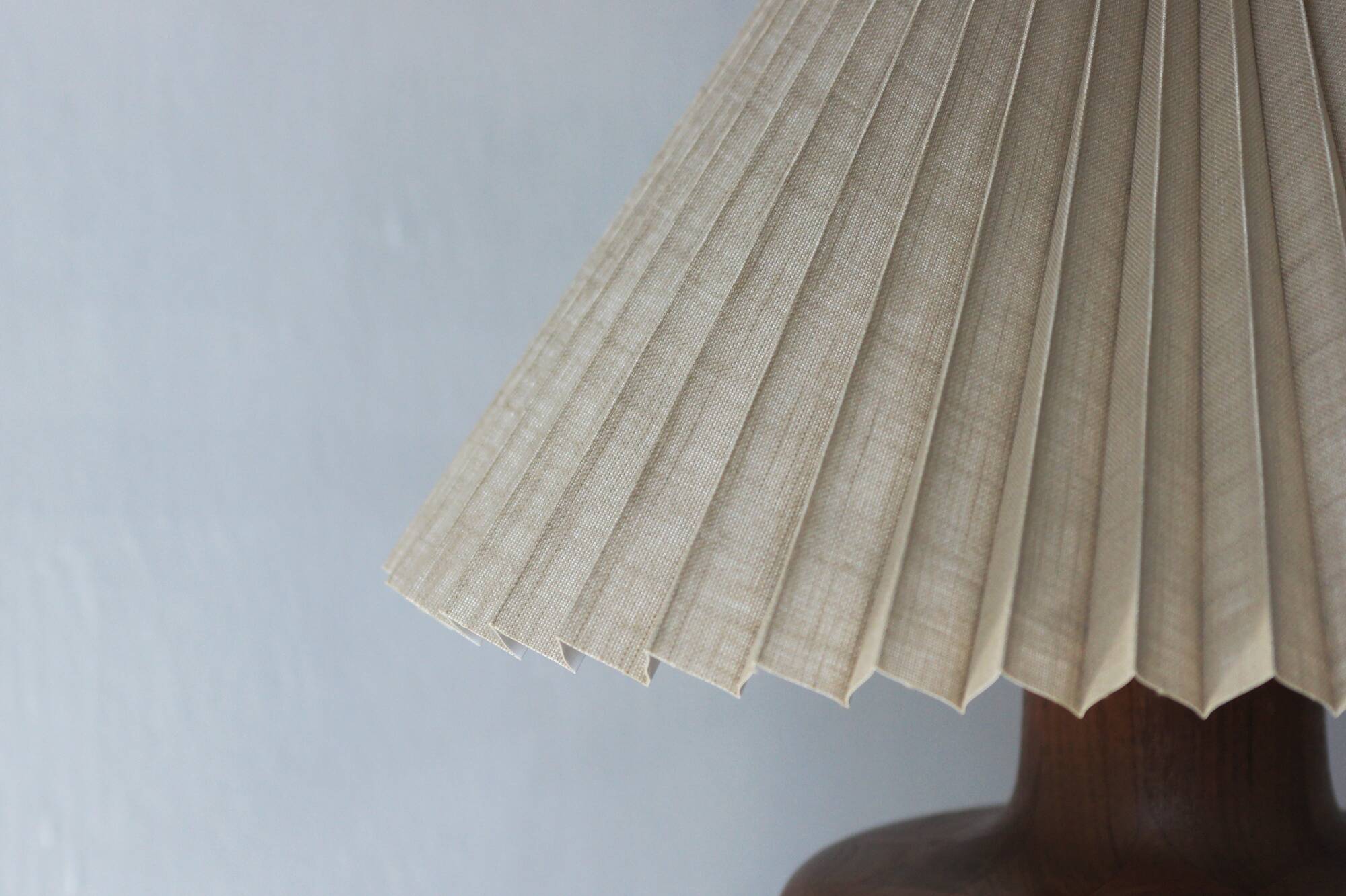 Vintage Scandinavian Table Lamp with Teak Base