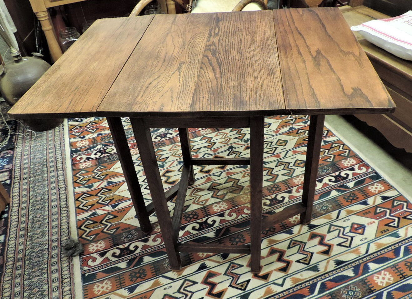 Oak gate leg table Herbert E. Gibbs