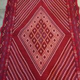 Traditional handmade margoum carpet in pure wool