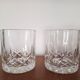 Set of 2 crystal whisky glasses