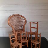 Set of doll chairs