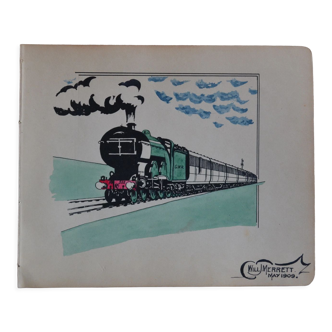 Drawing in indian ink circa 1910