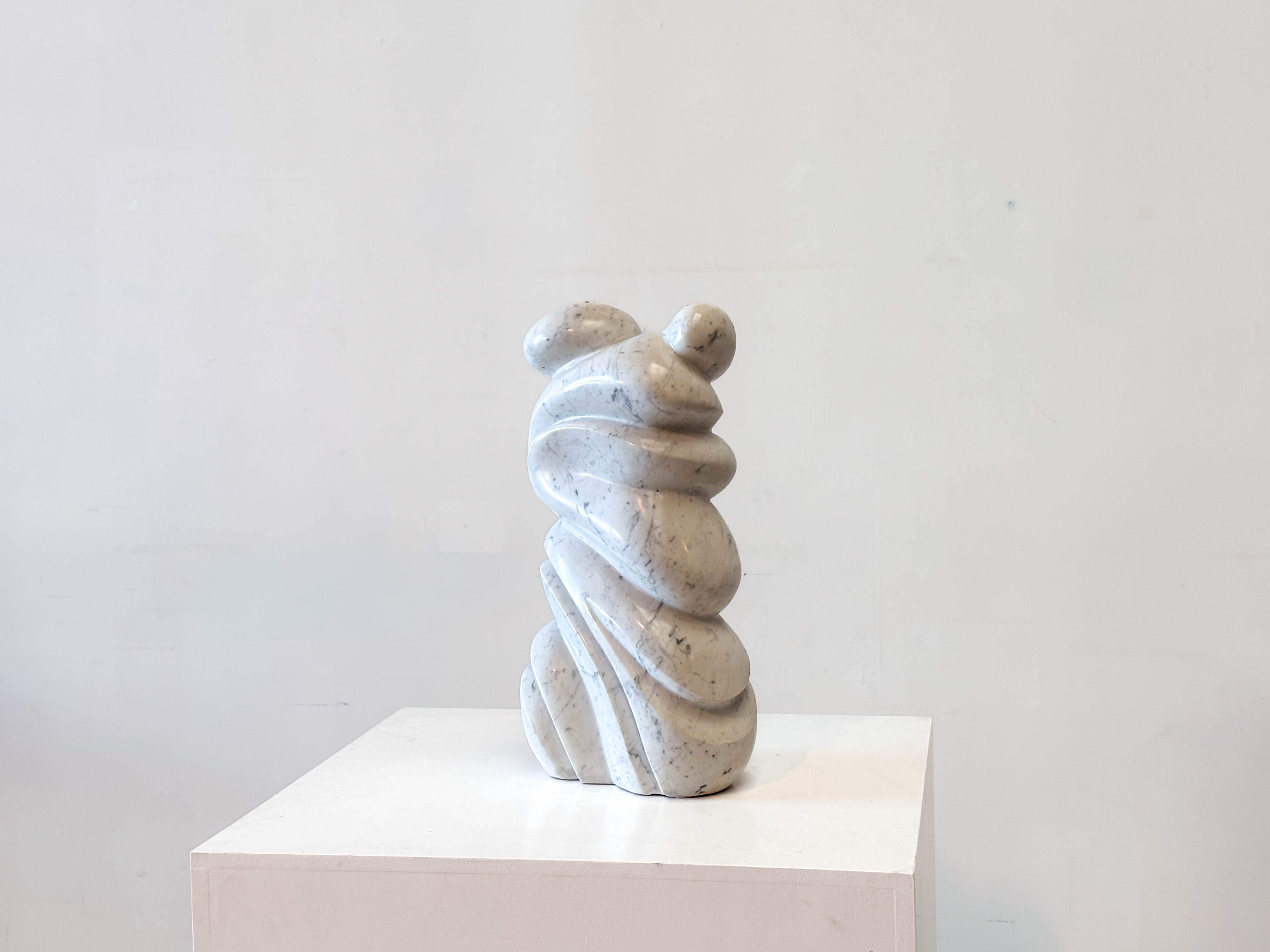 1970s Carrara marble Belgian sculpture