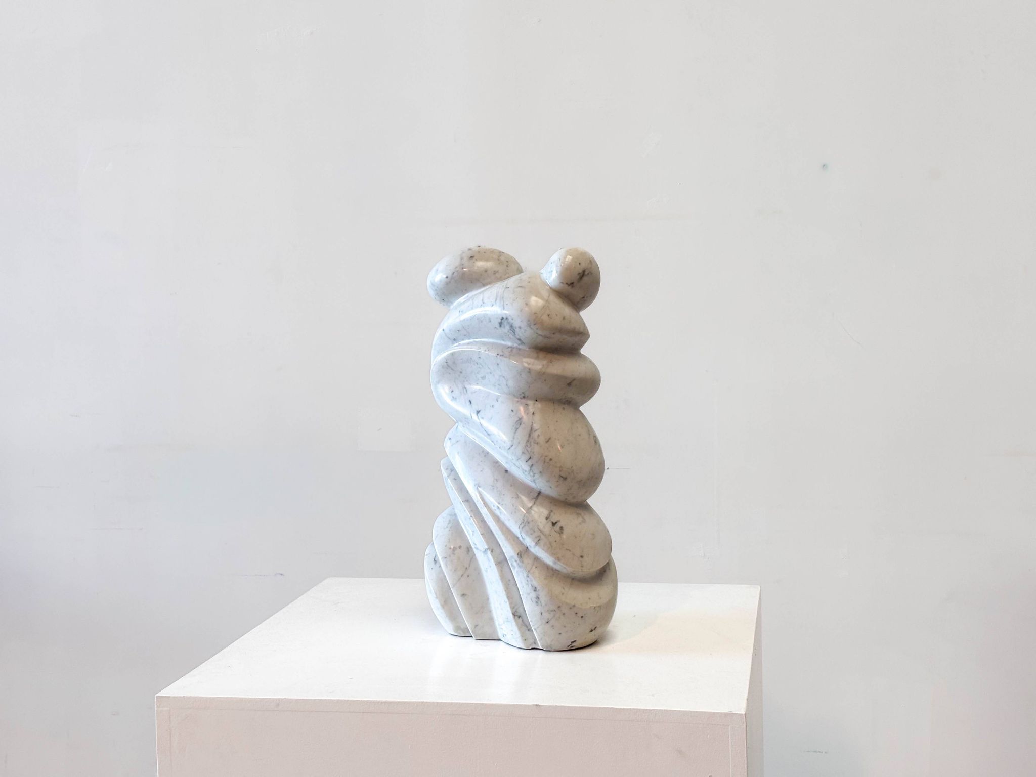 1970s Carrara marble Belgian sculpture