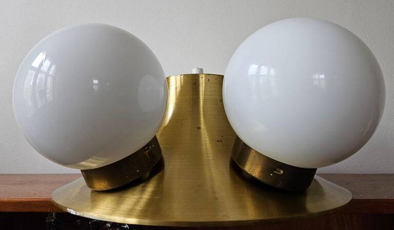 Rare Midcentury Flush Mount Sputnik, Space Age, 1970s