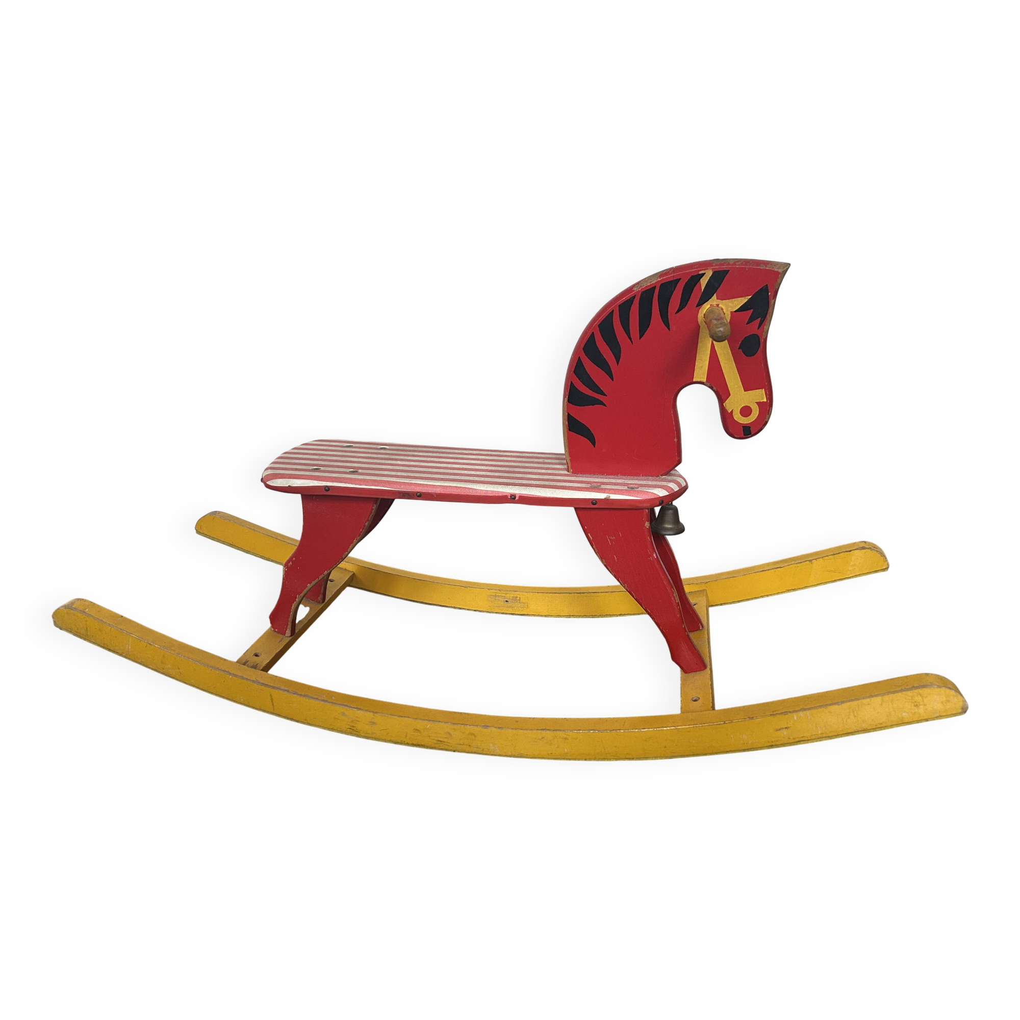 Wooden rocking horse