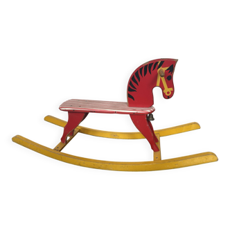 Wooden rocking horse