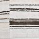 Cream & Brown Striped Vintage Kilim Rug, 204x279Cm