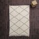 Classic diamond-pattern Berber rug 150x230