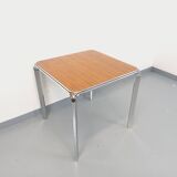 Pierre Paulin vintage square dining table in rosewood and metal