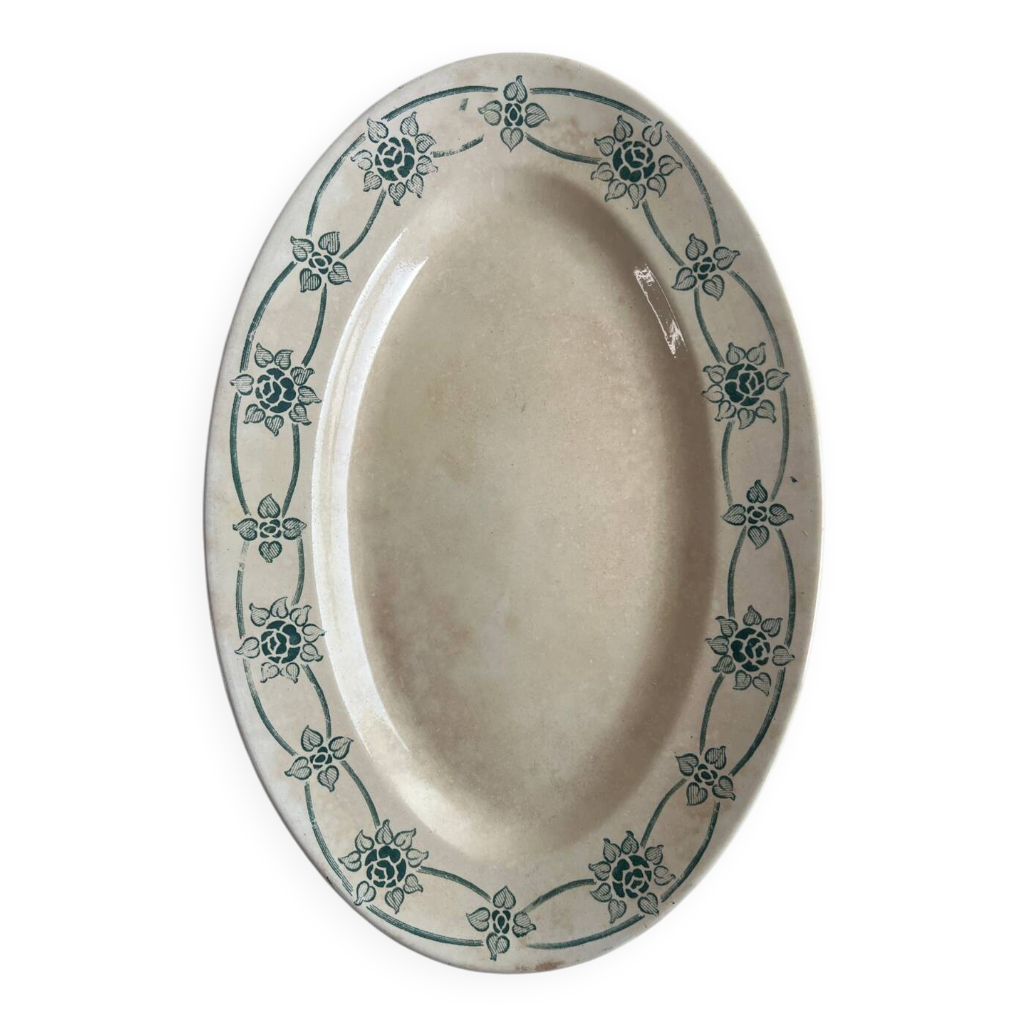 Large Simone Givor Terre de fer presentation dish