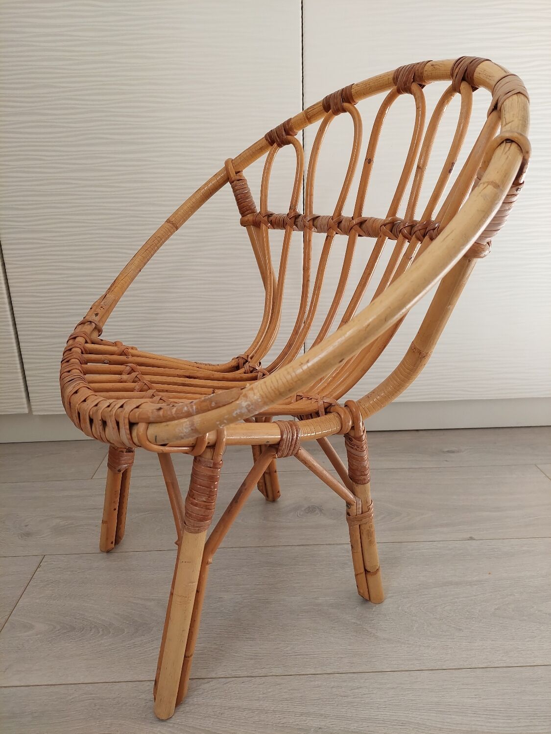 Rattan armchair for children