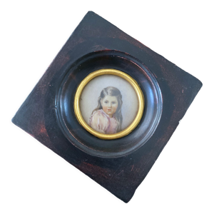 Tableau Miniature ancienne Jeune
