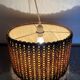Vintage sisal / jonc de mer pendant light circa 1970's