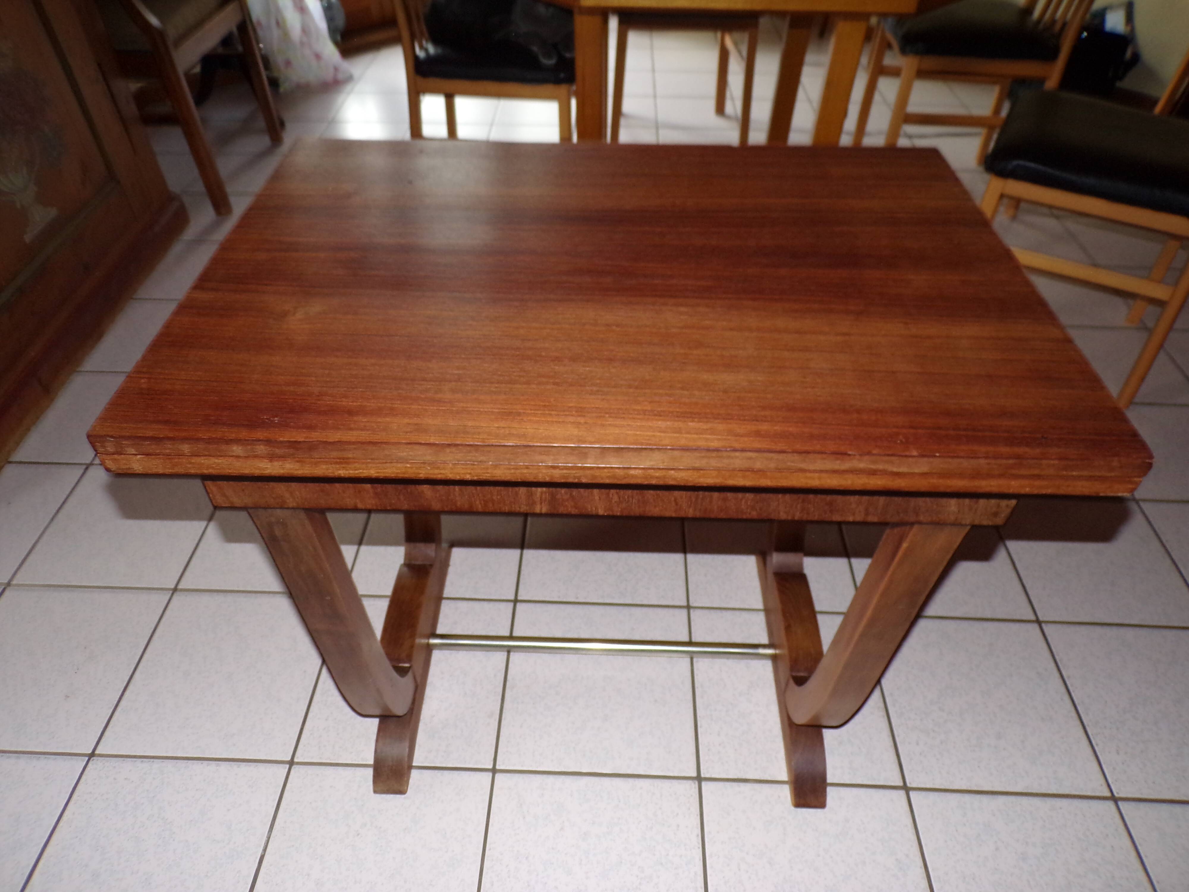 Art deco 1930s pine table