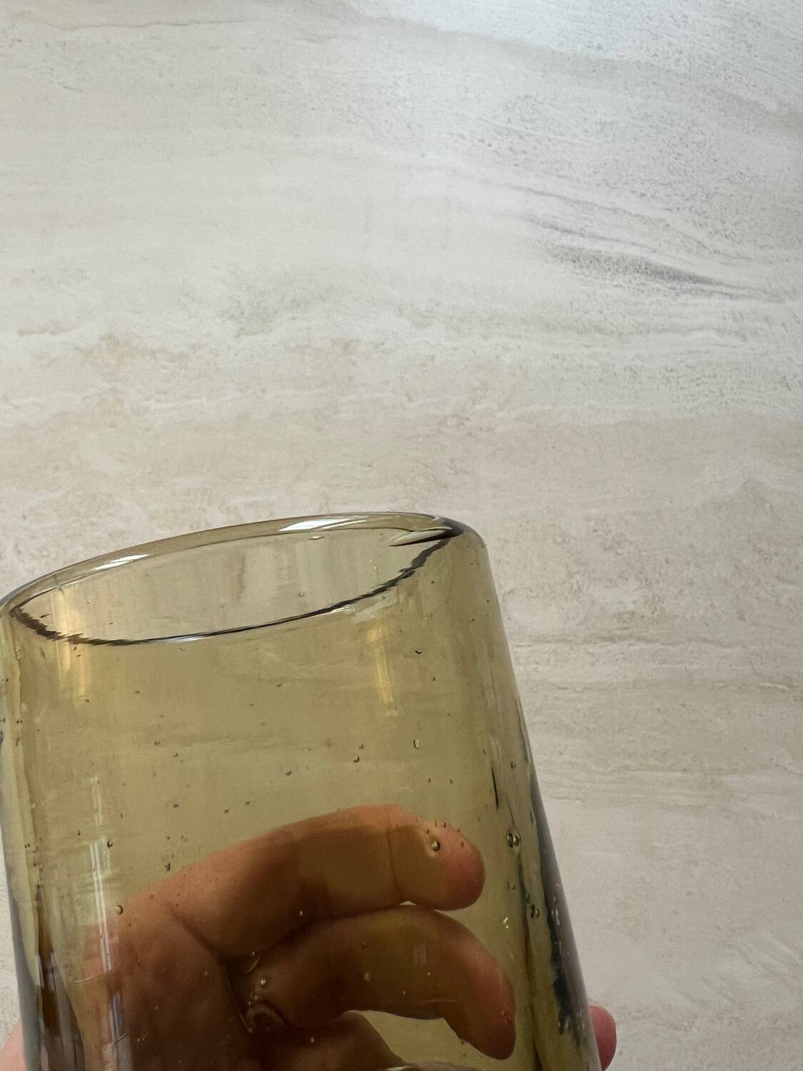 Old blown Venere stem glass