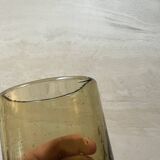 Verre à pied ven erre soufflé ancien