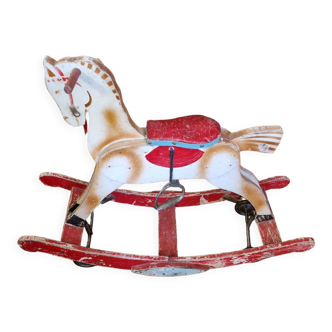 Wooden rocking horse