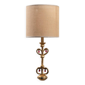 Bronze lamp by Constance D for Lucien Gau