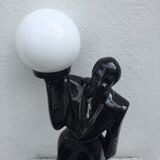 Coffee boy porcelain lamp 1980